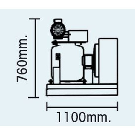 Machine à écailles SCALA SPLIT - 400kg/24H - Refroidissement AIR - Glace écailles 1,5-2,2mm - Gaz CO² écologique