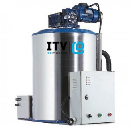 Machine à écailles SPLIT - Prod. (24H): +/- 1000kg - Glace à écailles (1,5 - 2,2mm) - CO2