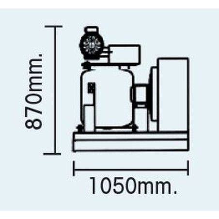 Machine à écailles SCALA SPLIT - 1000kg/24H - Refroidissement AIR - Glace écailles 1,5-2,2mm - Gaz CO² écologique
