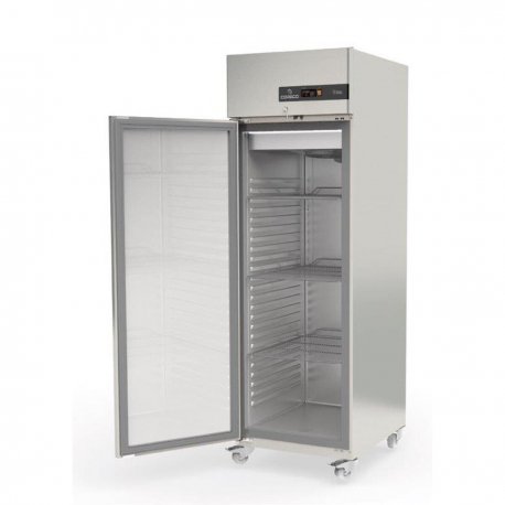 Armoire GN2/1 côtés emboutis positive 1 porte avec roulettes