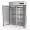 Armoire GN2/1 Basic - Température -2°/+8°C - Capacité 1404l - 2 portes inox - Éclairage LED - Thermostat digital