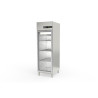 Armoire GN2/1 - Basic T° -2°/+8°C - 645L - 1 porte vitrée - Inox AISI-304 - Éclairage LED - Thermostat digital