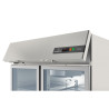 Armoire GN2/1 - Basic T° -2°/+8°C - 645L - 1 porte vitrée - Inox AISI-304 - Éclairage LED - Thermostat digital