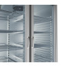Armoire GN2/1 - Basic T° -2°/+8°C - 645L - 1 porte vitrée - Inox AISI-304 - Éclairage LED - Thermostat digital