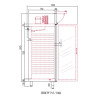 Armoire GN2/1 Classic T°-2°/+8°C - 645l - 1 porte pleine - LED - Serrure - 3 clayettes GN2/1