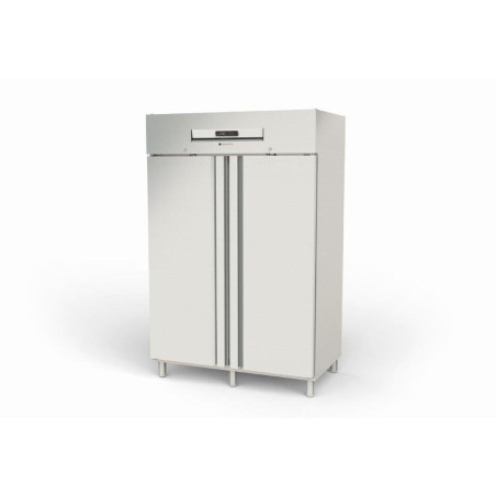 Armoire GN2/1 Classic T° +(-2°/+8°C) - 1404l - 2 portes - Inox AISI-304 - LED - Serrure - 3 clayettes GN2/1