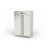 Armoire GN2/1 Classic T° +(-2°/+8°C) - 1404l - 2 portes - Inox AISI-304 - LED - Serrure - 3 clayettes GN2/1