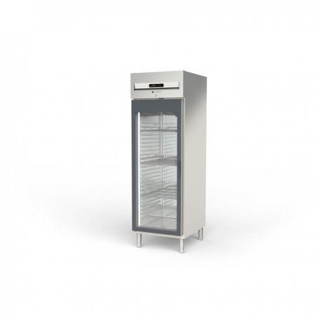 Armoire GN2/1 côtés emboutis positive 1 p. vitrée