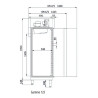 Armoire GN1/1 + GN2/1 - T°-2°/+8°C - 964L - 2 portes inox - Éclairage LED - Thermostat digital - Pieds réglables