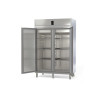 Armoire GN2/1 - Température +2°/+8°C - 1404l - 2 portes inox - Thermostat digital - LED - Gaz R290
