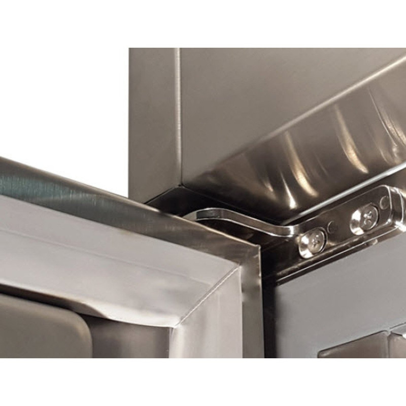 Armoire GN2/1 - Température +2°/+8°C - 1404l - 2 portes inox - Thermostat digital - LED - Gaz R290