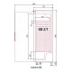 Armoire ABS GN2/1 positive 1 porte