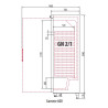 Armoire intérieure ABS GN2/1 - Température positive (-2°/+8°C) - Capacité 605l - 1 porte pleine - Extérieur inox
