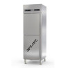 Armoire GN2/1 bi-température - Positif -2°/+8°C - Négatif -15°/-20°C - 280+280L - LED - Serrure - 2 portillons
