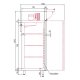 Armoire GN2/1 bi-température 2 portillons