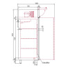 Armoire GN2/1 bi-température - Positif -2°/+8°C - Négatif -15°/-20°C - 280+280L - LED - Serrure - 2 portillons
