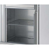 Armoire GN2/1 bi-température - Positif -2°/+8°C - Négatif -15°/-20°C - 280+280L - LED - Serrure - 2 portillons