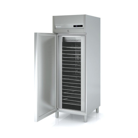 Armoire pâtissière - T° +2°/+8°C - 645l - 1 porte pleine - Inox AISI-304 - LED - Serrure - Pieds réglables