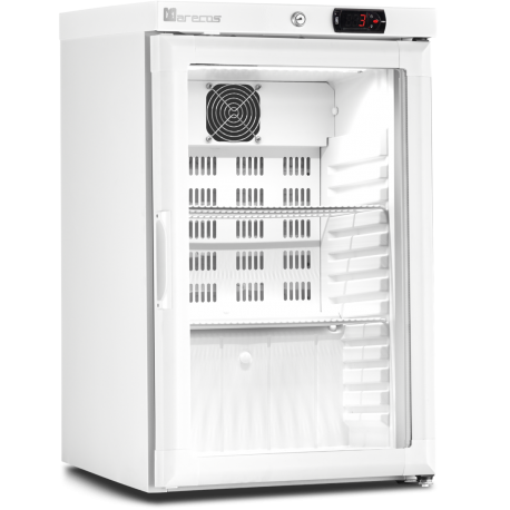 Mini armoire porte vitrée - température positive (+1/+8°C) - Extérieur blanc - Volume : 52L