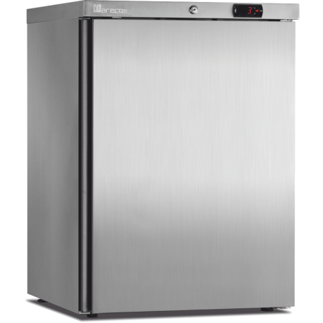 Mini armoire porte pleine - température positive (+1/+8°C) - Extérieur inox - Volume : 122L,