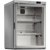 Mini armoire vitrée - Température +1/+8°C - 122L - Intérieur inox - Porte réversible - Thermostat digital - LED