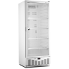 Armoire réfrigérée GN2/1 - Température +1/+8°C - Porte vitrée - Froid ventilé - Dégivrage auto - Étagères amovibles