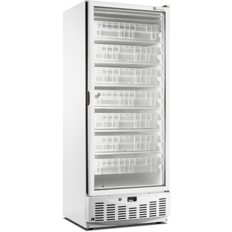 Armoire PS blanc - Température -16/-22°C - Porte pleine - GN2/1 & 600x400 - LED - Isolation 60mm - Froid statique