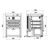 Armoire à vin mono-température Gamme service - Froid ventilé - Éclairage LED - Serrure - Étagères bois