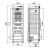 Armoire à vin mono-température - Gamme service -  Froid ventilé - Éclairage LED - Serrure - Étagères bois