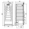 Armoire à vin mono-température - Gamme service - Skinplate noir - Froid ventilé - Porte verre réversible - LED