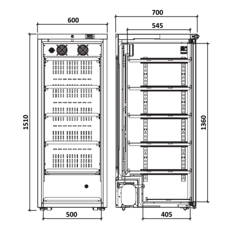 Armoire à vin mono-température - Gamme Exclusive - Porte verre anti-UV - 101 bouteilles - 160W