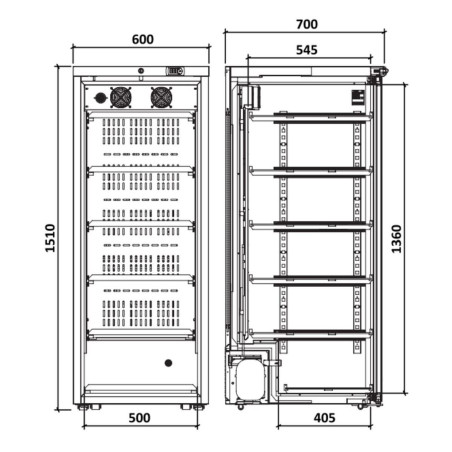 Armoire à vin mono-température - Gamme Exclusive - Porte verre anti-UV - 101 bouteilles - 160W