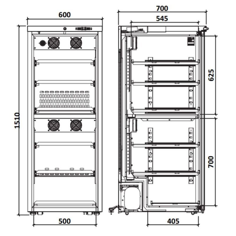 Armoire à vin bi-température - Gamme Exclusive - Porte verre anti UV - Éclairage LED - Système anti-vibration