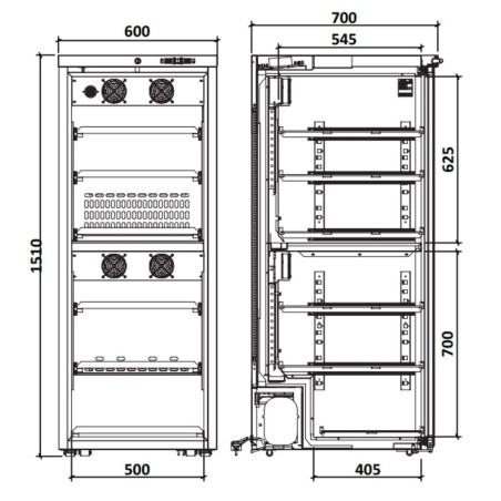 Armoire à vin bi-température - Gamme Exclusive - Porte verre anti UV - Éclairage LED - Système anti-vibration