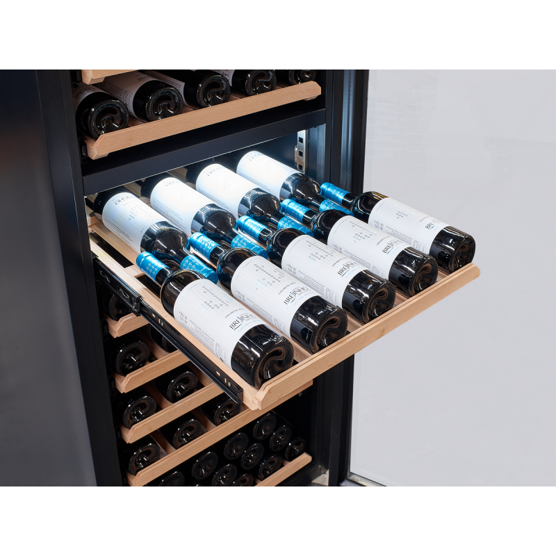 Armoire à vin bi-température - Gamme Exclusive - Porte verre anti UV - Éclairage LED - Système anti-vibration