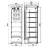 Armoire à vin mono-température - Gamme Exclusive - Porte verre anti-UV - 168 bouteilles - 220W