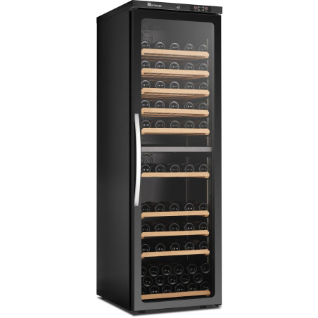 Armoire à vin bi-température - Gamme Exclusive - Porte verre anti-UV - Éclairage LED - Système anti-vibration