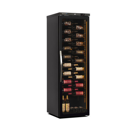 Armoire à vin mono-température - Gamme Exclusive - Porte verre anti-UV - 125 bouteilles - 600 x 740 x 1875 mm