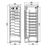 Armoire à vin mono-température - Gamme Exclusive - Porte verre anti-UV - 125 bouteilles - 600 x 740 x 1875 mm