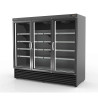 Armoire minimarket 3 portes vitrées LED - Isolation polyuréthane - 8 étagères réglables - Froid ventilé - 1750 l
