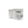 Meuble 700 positif - GASTRO S-Line - Temp. -2°/+8°C - 2 portes - 255L - Inox AISI-304 - Éco énergie - Alarme temp.