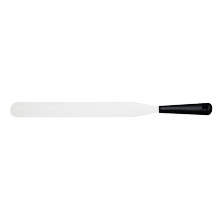 Spatule en inox étroite plate 20 cm - noir