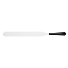 Spatule en inox étroite plate 20 cm - noir