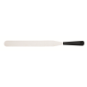 Spatule en inox étroite plate 25 cm - noir