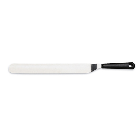 Spatule en inox étroite coudée 30 cm - noir