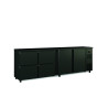 Arrière bar 4P - T° +2°/+8°C - 680 bouteilles - 650l - Acier noir - LED - Serrure - Thermostat digital - H 820 mm