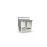 Meuble saladette 700 positif - GASTRO - T° 0°/+8°C - 2 portes - 200L - Dessus granit - 5 bacs GN1/6 - Inox AISI-304