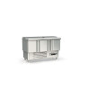 Meuble saladette 700 positif - GASTRO - Temp. 0°/+8°C - 3 portes - Capacité 320L - Inox AISI-304 - Éco énergie