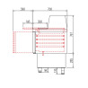 Meuble saladette 700 positif - GASTRO - T° 0°/+8°C - 3 portes - 320L - Inox AISI-304 - Éco énergie - Alarme temp.