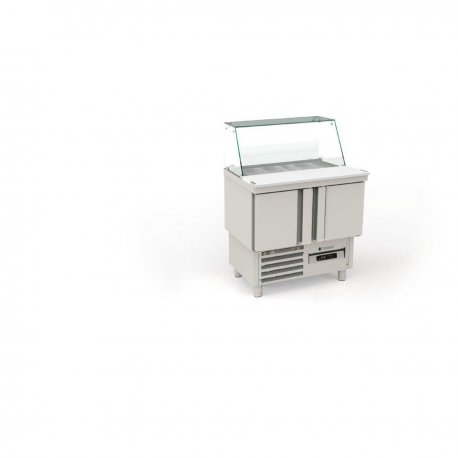 Meuble de préparation 700 positif - 2 portes